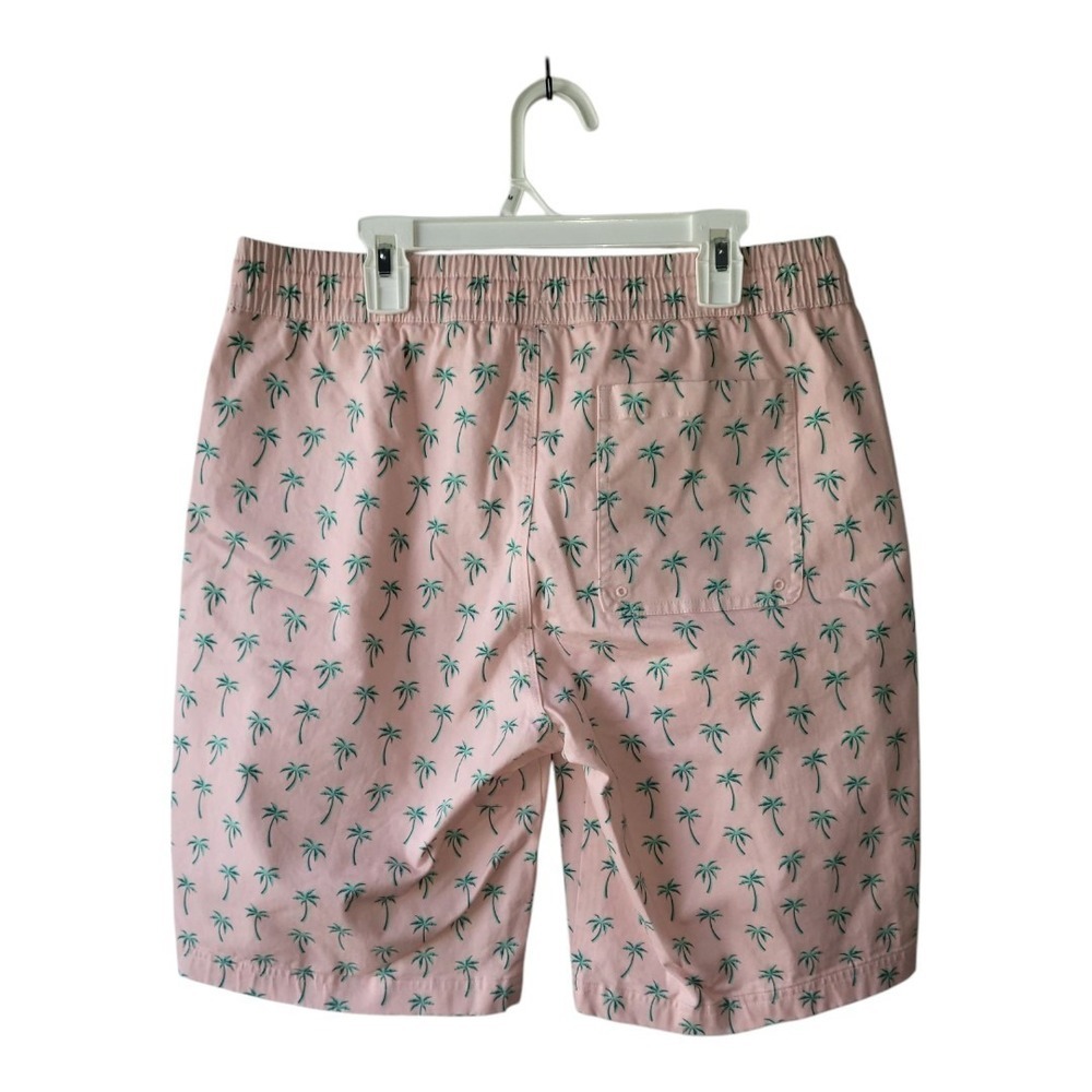 💕Bixby Nomad Mens Cottom Blend Pink Shorts With Palm Tree Size 30 New - Picture 2 of 5